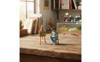 Photo Prop 1:64 Miniature People Realistic 1:64 Display Scene Figure Collectible Miniature Scale Replica Set Long-Lasting for Photography
