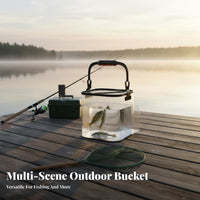 Foldable Fishing Pail Versatile Foam Material Fishing Pail Foldable Foam Material Water Container Sturdy Frame Outdoor Gear