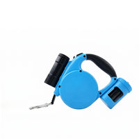 Retractable Dog Leash Nylon Locking Retractable Leash Walking Lead Anti-Slip Grip Pet Gear Built-in Flashlight