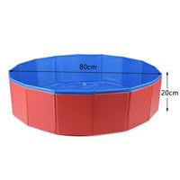 Foldable PVC Pet Swimming Pool for Dogs and Cats, Portable Bathing Tub for Outdoor and Indoor Use