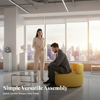configurable Ottoman Modern design Upholstered Cube Seat Combination Lounge Seating for Interior Designers, Families, Reception Area, Library, Bedroom