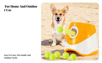 Adjustable Distance Automatic Dog Ball Er Independent Play Dog Tennis Ball Thrower Mental Stimulation for Backyard, Home, Park