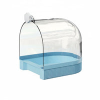 Easy to Clean External Bird Bath No Leak Bird Bathing Tub Allall-Purpose Pet Supply Multi-Use for Parrots, Small Birds