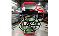 Strapping Dispenser Cart Wheeled Strapping Cart with Tool Tray Packing Strap Dispenser for packer