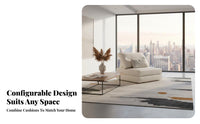 Removable and cleanable Cover sectional Block Sofa Bed Italian-Inspired design Living Room Furniture Corduroy Texture transformable Couch Easy Assembly for Apartment Dwellers, Guest Hosts, Homeowners, Small Spaces, Lounge Area