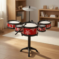 Jazz Drum Toy Kit Cymbal Included Toy Jazz Drum Kit Standing Frame Tripod Base