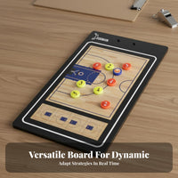 Portable Foldable Basketball Tactic Board Rewritable Basketball Board Reusable for Players, Courtside