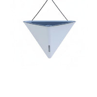 Drill-Effortless Installation Plastic Wall Hanging Flower Pot Easy to Hang Self Watering Wall Planter Lightweight Nordic Design Triangle Planter Detachable Design for Indoor