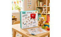 Ages 3+ Wooden Doctor Kit Cloth Bag Pretend Doctor Set for Children