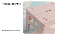 Foldable Table with Handle Lightweight Foldable Table Kid-Friendly Furniture for Young Children, Bedroom, Classroom