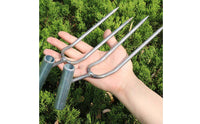 Handheld Cultivator Fork Sharps Tines Weeding Fork Ergonomic Engineered Steel Soil Loosener for Farmers, Vegetable Plot, Farm