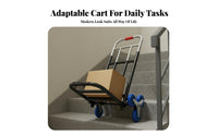 Foldable Hand Truck Lightweight Folding Hand Truck Adjustable Handle Portable Transport Trolley for Homeowners, Commuters, Shopping, Travel, Outdoors