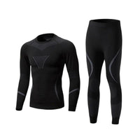 Ski Underlayer Layer Set Lightweight Thermal Base Layer Set Soft Skin Friendly Seamless Compression Underwear for Mountaineering, Hiking