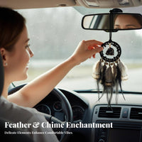 Retro Design Natural St a Car Hanging Ornament Exquisite Workmanship Car Rearview Mirror Ornament Handmade for Drivers, Women, Home Decor