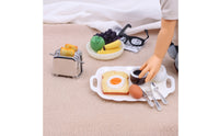 Miniature Breakfast Set Authentic-Looking Dollhouse Kitchen Props Decorative Toast Machine for Hobbyists