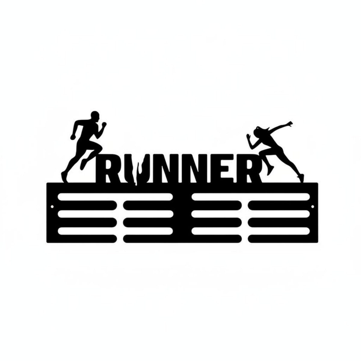 Showcase Achievements Medal Display Hanger Sturdy Steel Construction Wall Mounted Medal Hanger Easy to Install for Runners, Bedroom, Office