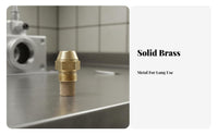 Fine Atomization 60 Degree Burner Nozzle Precision Machined Ethanol Fuel Nozzle for Industrial Burners, Misting Systems