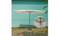 Rectangular Patio Umbrella Waterproof Rectangular Umbrella with Tilt Adjustable for Homeowners, Shop Owners, Garden, Balcony, Storefront