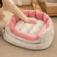 Pet bed set of 3, fluffy pillow for small to large pets, pet basket sofa 50-60cm, cuddly