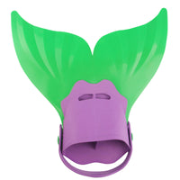 Molded Mermaid Tail Monofin Streamlined Monofin with Heel Strap Comfortable Swim Fin with Foot Pocket Stable for Swimmers