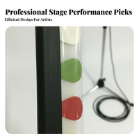 Audio Stand Pick Holder Quick Reach Mic Stand Guitar Pick Fastener Attach-on Plectrum Holder Easy to Install for Band Practice