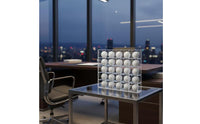 Clear Golf Ball Display Box Transparent Golf Ball Display Case with Acrylic Door Multi-Compartment Rack Dust-Resistant for Collectors, Golfers, Office, Desk, Retail