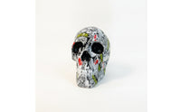 Skull Figurine Tabletop Skull Statue Sculpture Gothic Decor Spooky for Goths, Halloween, Mantel Displays
