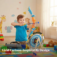 Indoor outdoor-activity Suction disc archery launcher and bolt Set with targeting board Wearable bolt holder Sports Toy for children, Beginners, Boys, Kindergarten, Playroom, rearyard, Home