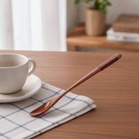 Coffee Spoon with Long Handle Smooth Utensil Natural for Tea Drinkers