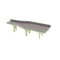 1:300 Scale Miniature Highway Segment Elevated Highway Bridge Model Painted for Architects, Dioramas