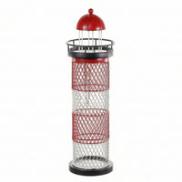 Lighthouse Vino Rack Iron Lighthouse Bottle Holder Decorative Vino Bottle Holder for Collectors, Home Bar