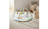 Early Development Toy Infant Play Gym with Toys Sensory Stimulation Baby Activity Play Mat Round Tummy Time Mat for Playroom