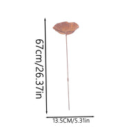 Metal Garden Stake with Bowl Decorative Flower Garden Stake Bird Water Bowl Yard Ornament for Courtyards