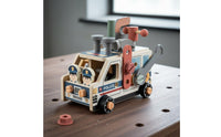 Hands-on Play Wooden Screw Truck Fine Movement Skills Disassembly Car Toy Hand-Eye Coordination for Children, Preschoolers