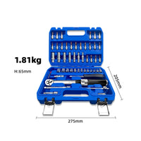1/4-Inch Tension Wrench Kit 2-30 N.m Tension Wrench with Bit Sockets Quick-Release Tool Ratcheting for DIYers, Mechanics, Garage, Home Repairs