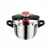Thickened Body Burst-resistantProof Pressure Cooker 6 Safety Protections Stovetop Pressure Cooker Quick-Seal Lid Cookware Single-Hand-Hand Locking for Gas Cooktop