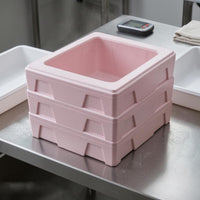 5 Pieces Translucent Cover Expanded Polypropylene Insulated Box Molded Structure Rectangular Insulated Box Recessed Side Panels Thermal Chill Carton Smooth Finish