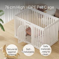 Adjustable Pet Playpen Dog Fence HDPE Indoor Use