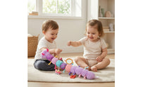 Musical Stuffed Toy with Ruler Soft Caterpillar Toy with Crinkle Music Sensory Stuffed with Rattle Textured for Babies, Infants, Newborns, Nursery, Crib, Tummy Time
