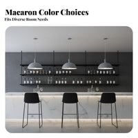 Creative Design Macaron Color Lampshade Height Adjustable Macaron Hanging Lamp for Homeowners, Business Owners, Restaurant, Bar Counter