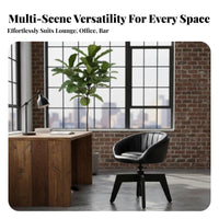 utilitarian design Adjustable Height Pedestal Stool Vintage Design Adjustable Pedestal Stool Faux Leather Upholstery Bar Chair Padded Seat for Adults, Homeowners, Business Owners, Restaurant, Reception Area, Kitchen Island, Dining Room