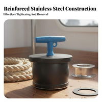 Scupper Plug Stainless Steel Construction T-Handle Expansion Plug Mechanical Drain Close Sturdy Duty Rubber Pipe Close Er