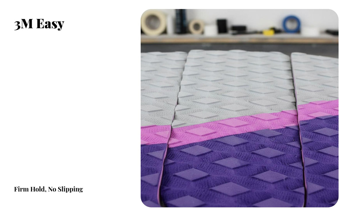 3 Pieces Foam Deck Pad Strong Rear Ing Foam Stomp Pad Non-Slip Deck Traction Mat Waterproof Geometric Pattern Grip Mat