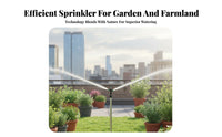 360 Degree Rotating Sprinkler Wide Coverage Oscillating Lever Sprinkler Automatic Lawn Watering Spray Head Resistant for Farm