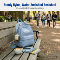 Women's Backpack, Solid Color, Cute Design, Lightweight Student Shoulder Bag, Travel