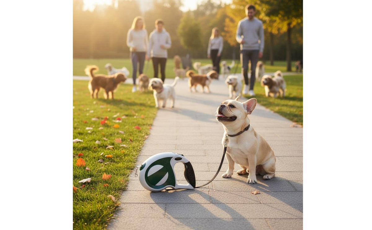 Retractable Dog Leash Instant Locking Mechanism Automatic Retracting Leash 360-Degree Rotating Hook Extending Pet Rope for Small Dogs, Training
