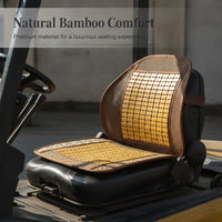 Forklift Seat Cushion Bamboo Mat Breathable Summer Pad for Engineering Vehicles