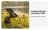 Lightweight Collapsible Moon Chair Foldable Design Collapsible Camp Chair Easy Setup Portable Seat Includes Storage Bag for Art Students, Picnickers, Fishing, Camping, Picnics, Backyard