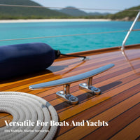 Stainless Steel Dock Cleat Sturdy Duty Yacht Rope Cleat Rust Resistant for Marina Crew, Pier