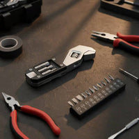Foldable Design Folding Allen Key Set Size Markings Adjustable Wrench Compact for Repair, Garage